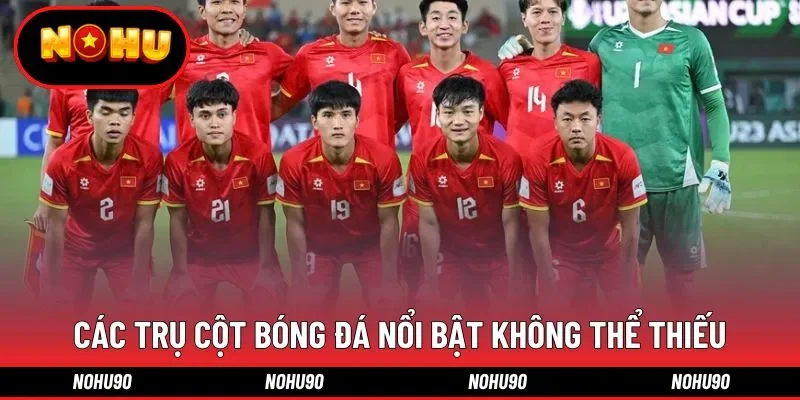 Các trụ cột bóng đá nổi bật không thể thiếu